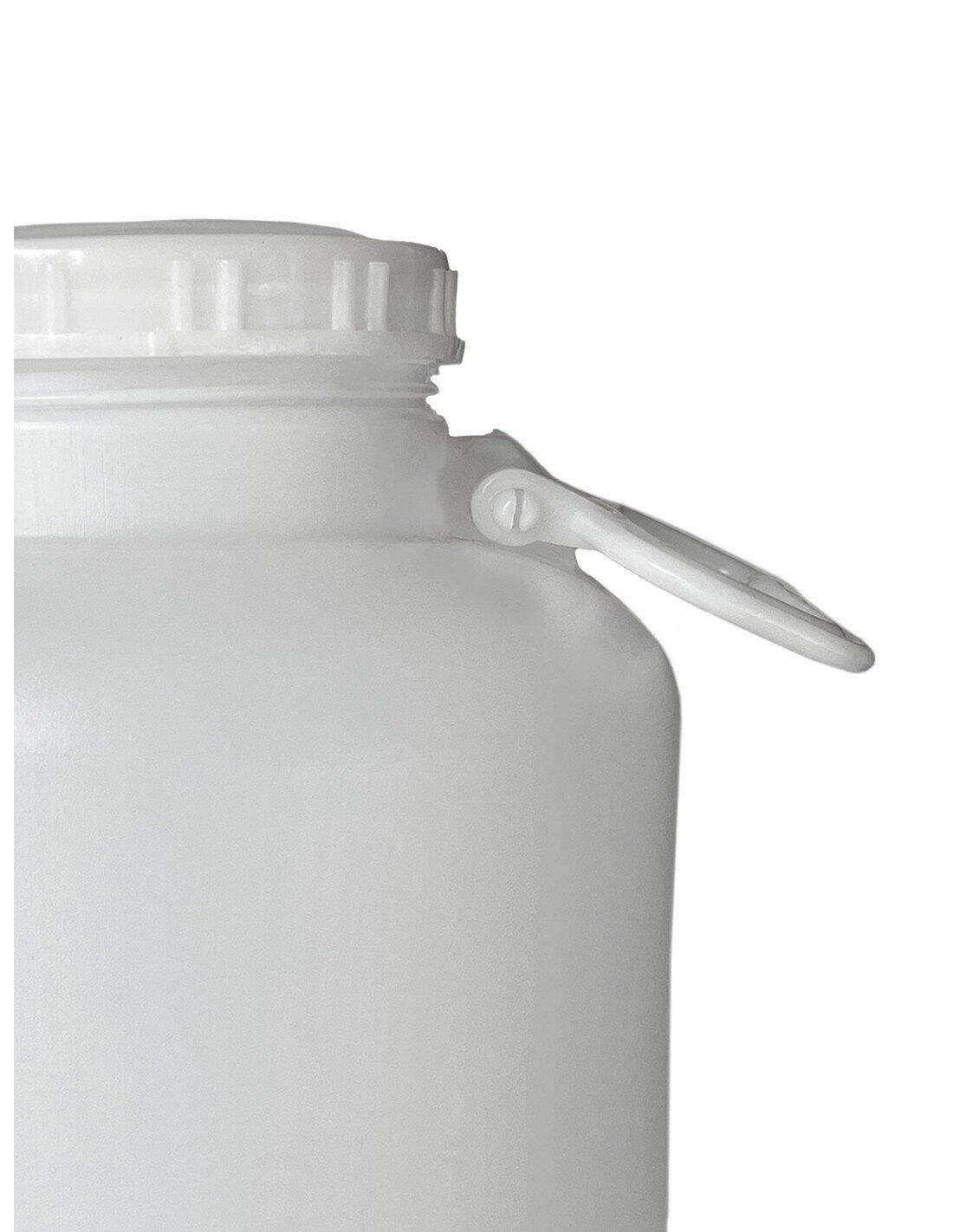 Bidón Alimentario blanco, boca ancha con JARDIN202 Blanco 10 3/5