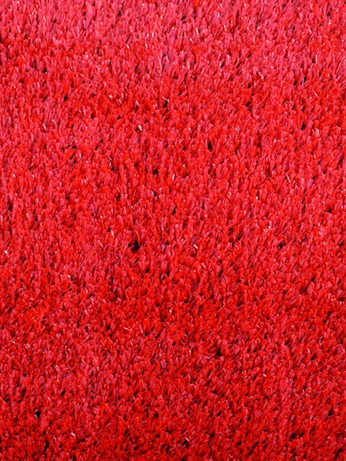 Césped Artificial 7mm de Color para Exte JARDIN202 Rojo 2 x 30 metros : 60 m2 3/5
