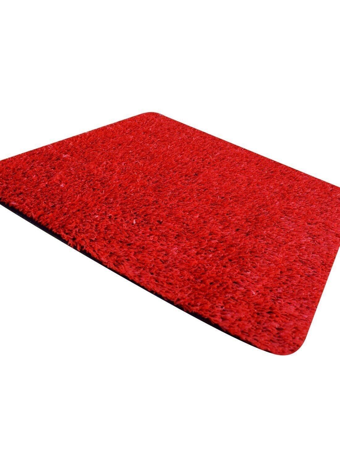 Césped Artificial 7mm de Color para Exte JARDIN202 Rojo 2 x 30 metros : 60 m2 2/5