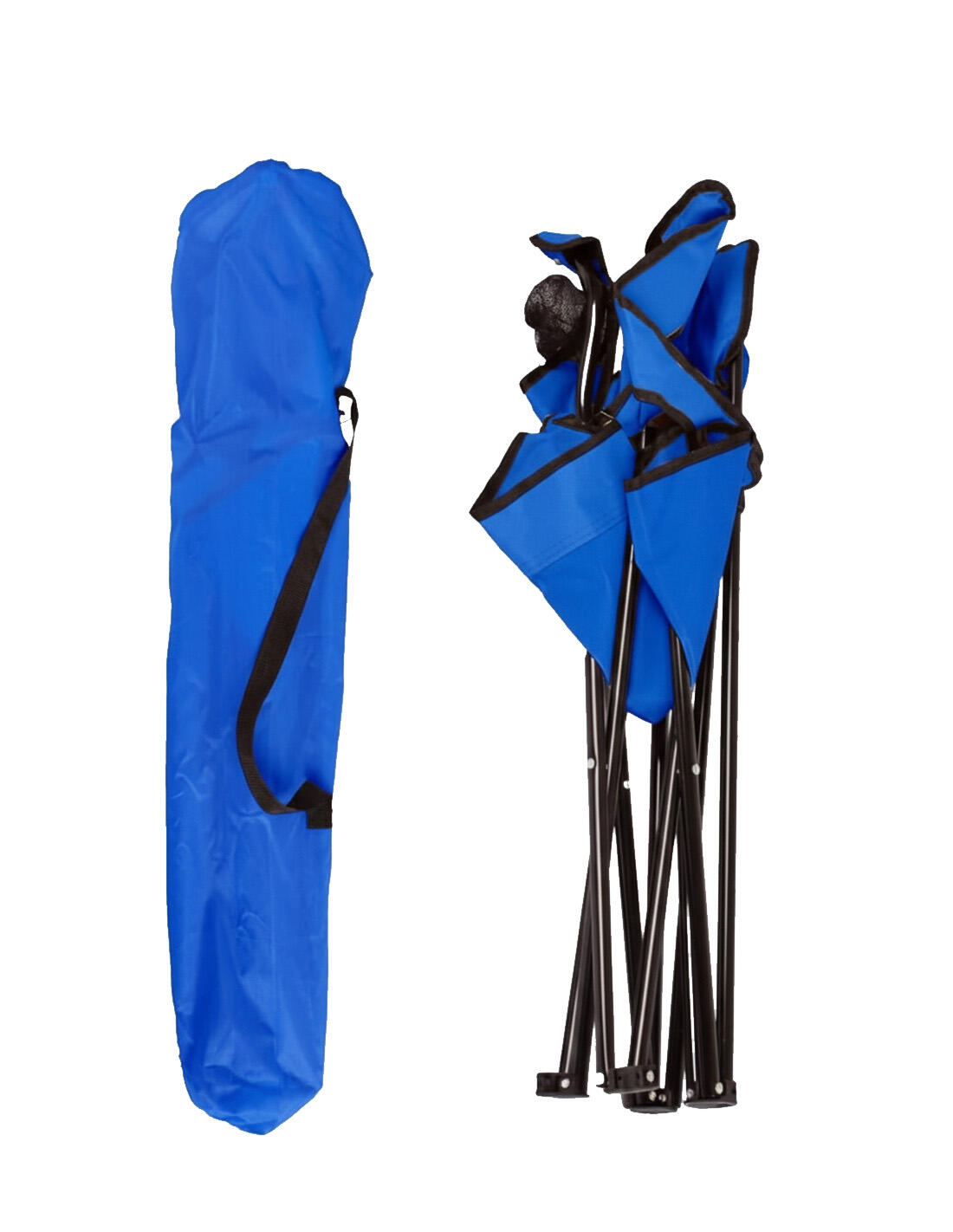 Silla de Camping Plegable de Acero con R JARDIN202 Azul Pack 2 uds 5/5