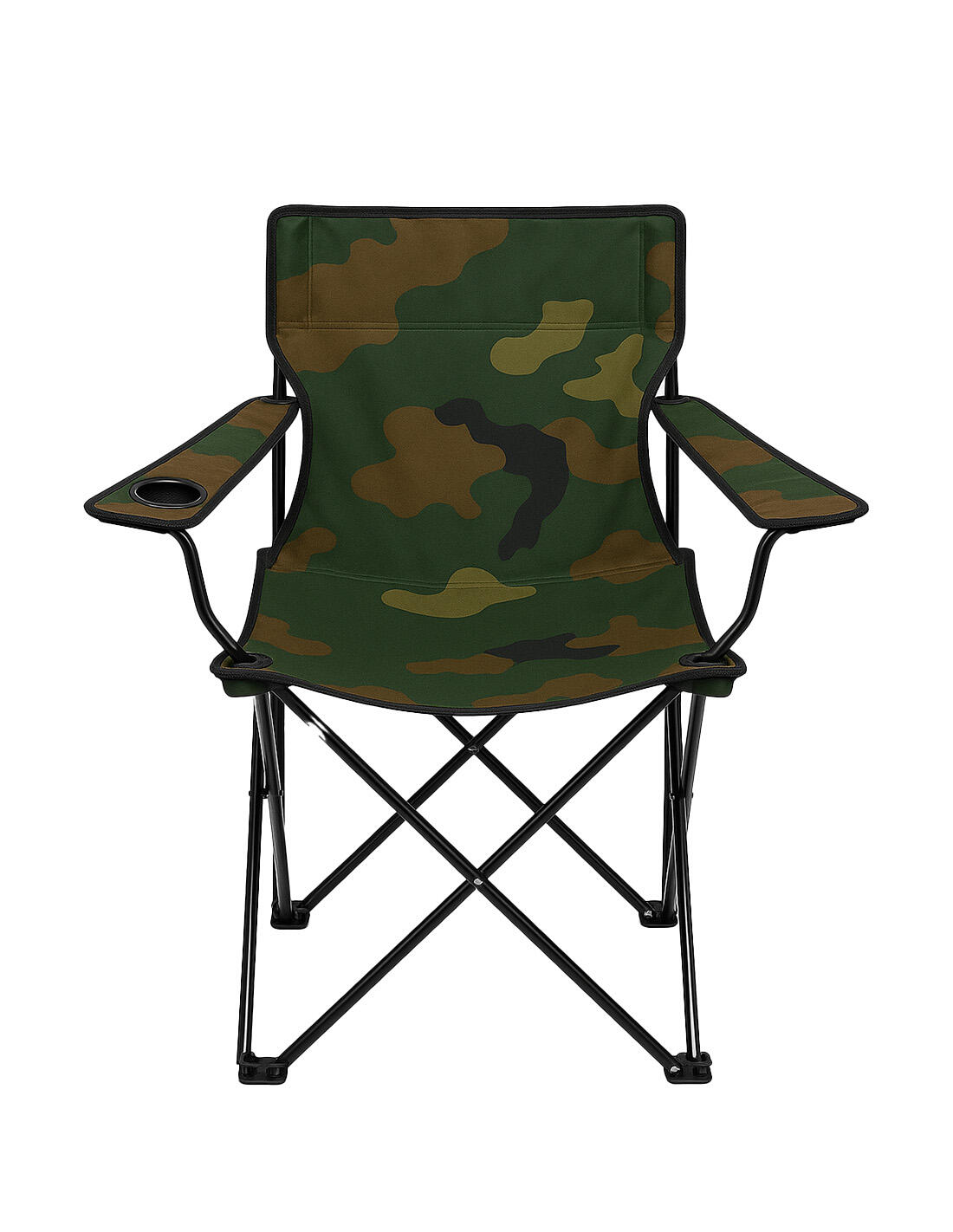 Silla de Camping Plegable de Acero con R JARDIN202 Militar Pack 2 uds 3/5