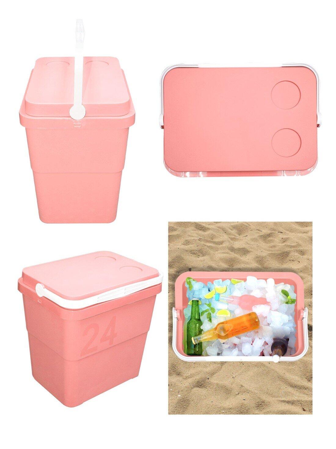 Nevera Portátil Rígida Retro– Nevera Tér JARDIN202 Rosa 24 L 4/5