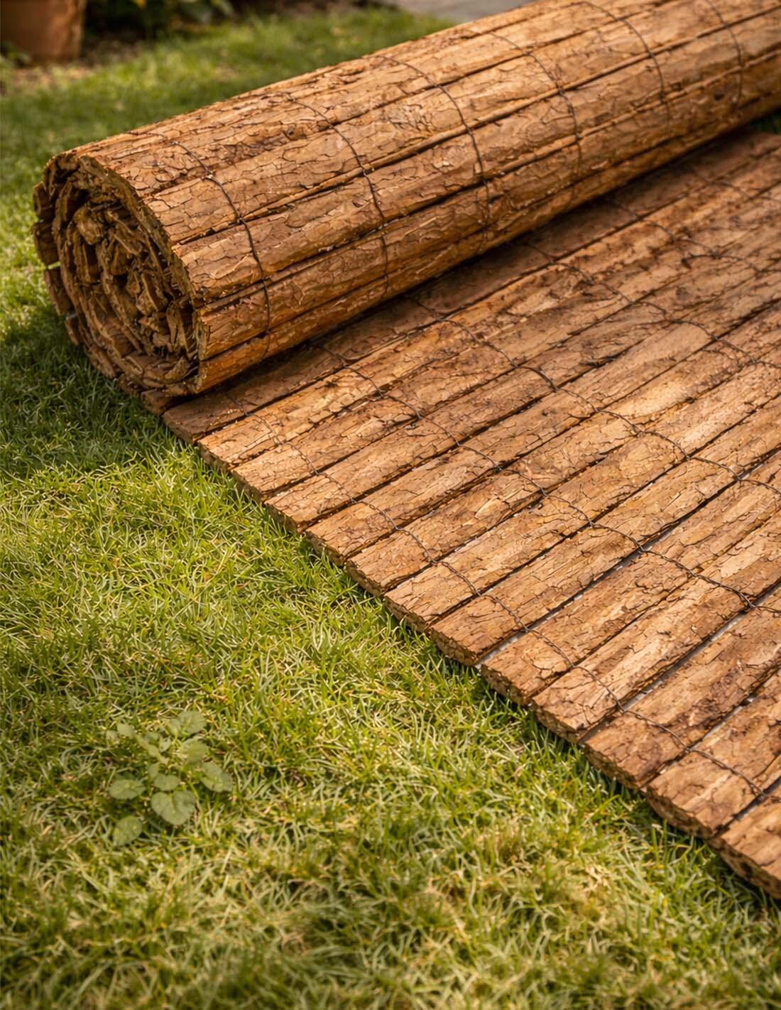 Cerramiento Corteza de Pino Natural | Va JARDIN202 1x5m 5/5