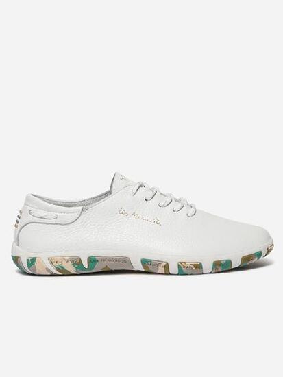 Baskets femme JAZARU Extra blanc et kaki