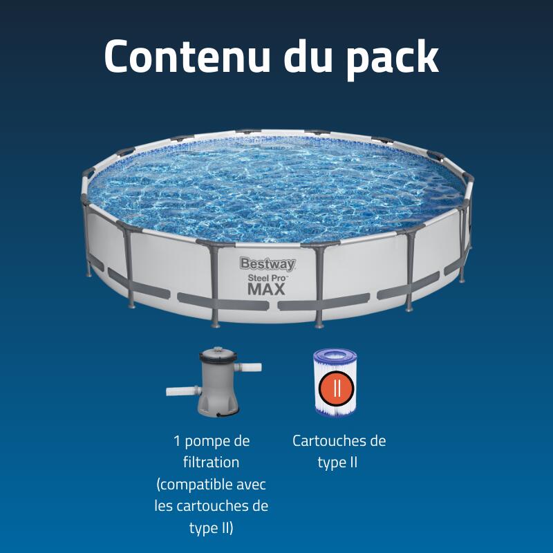 Piscine tubulaire Steel Pro Max ronde 4,27 x 0,84 m 4/7