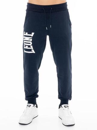 Pantalon Leone Basic pour homme avec grand logo en coton non brossé