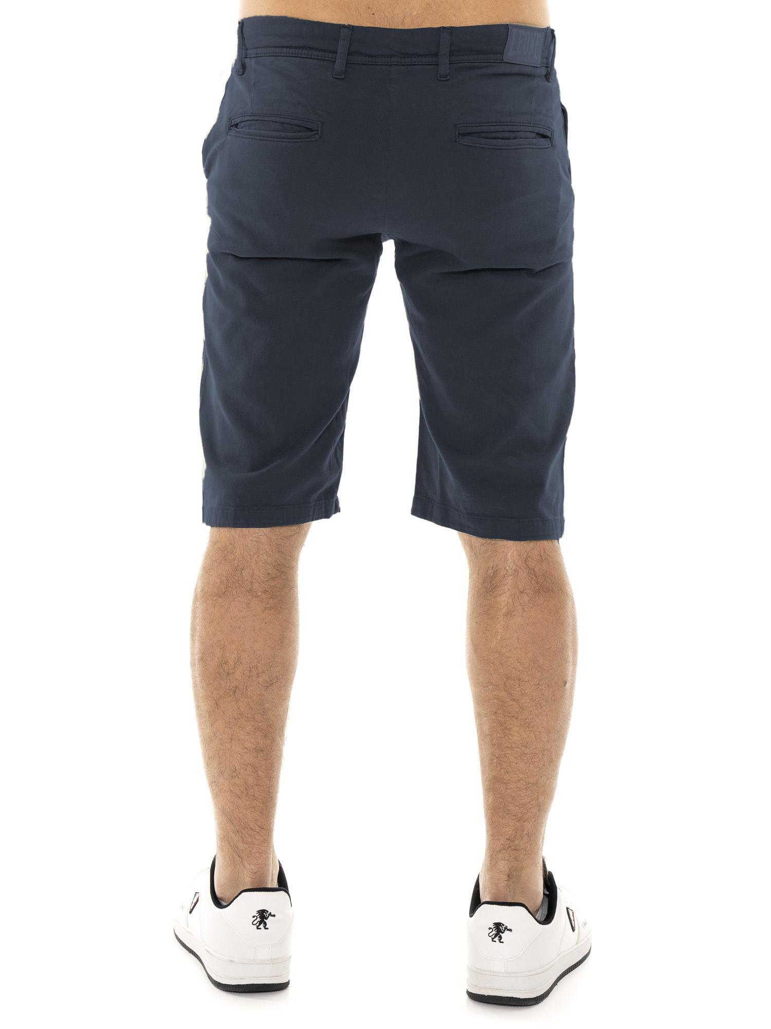 Bermudas chinas de hombre Leone Easy en sarga elástica 4/5