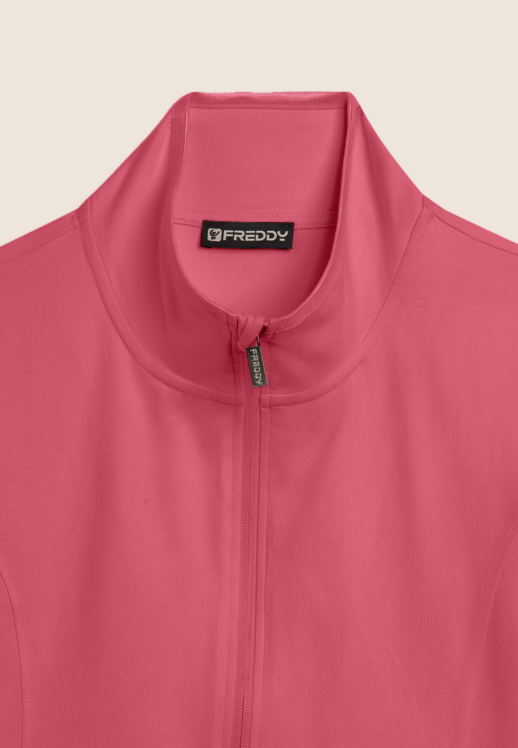 Sweat-shirt zippé et col montant, logo FREDDY sur la manche 6/6