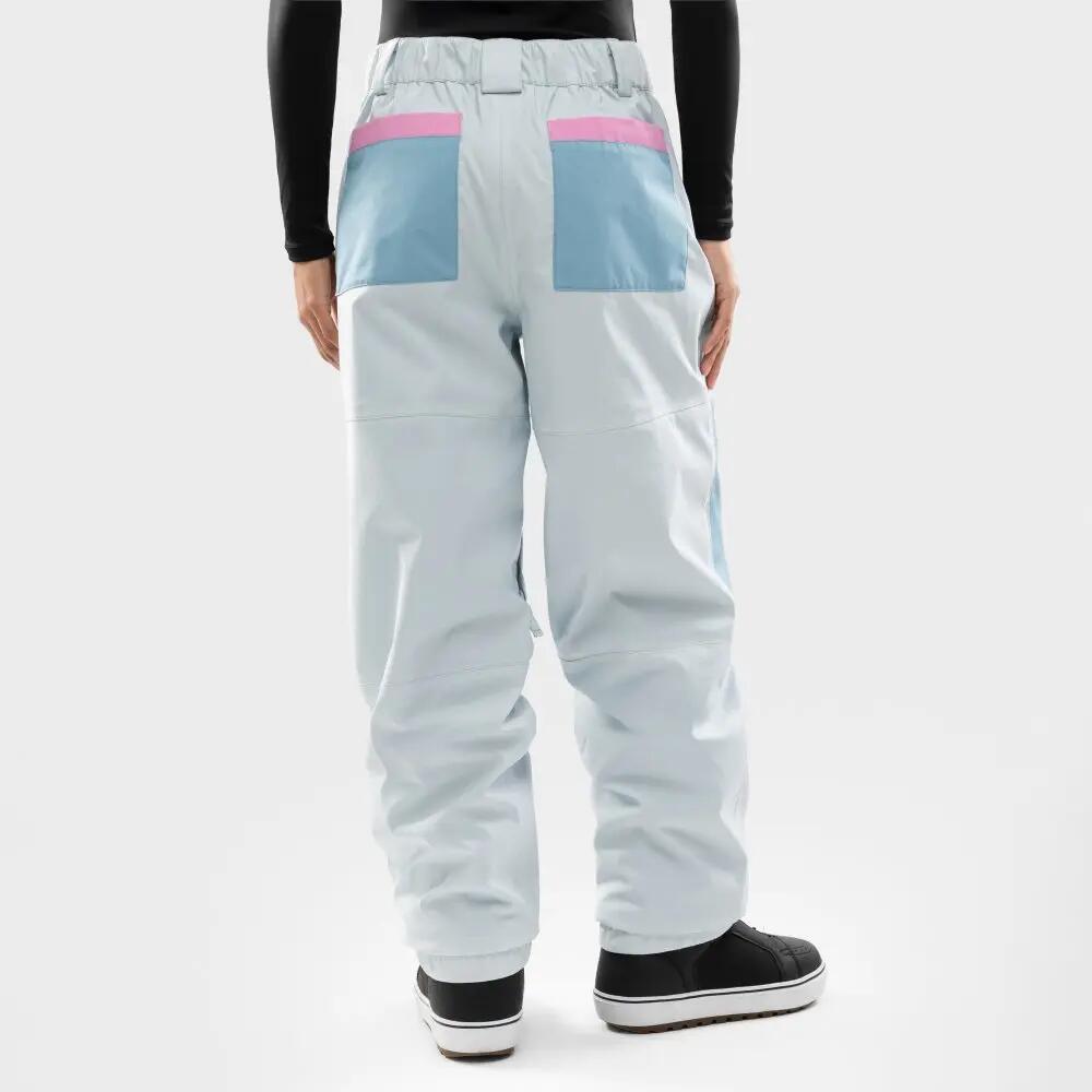 Dames oversized snowboardbroek P4-W Yama Light Blue Blauw 6/8