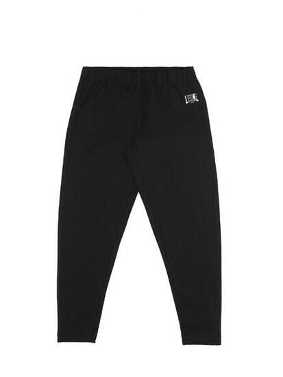 Legging fille en coton stretch "Dentelle