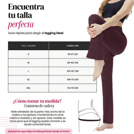 Leggings acampanados flare Milan 4/5
