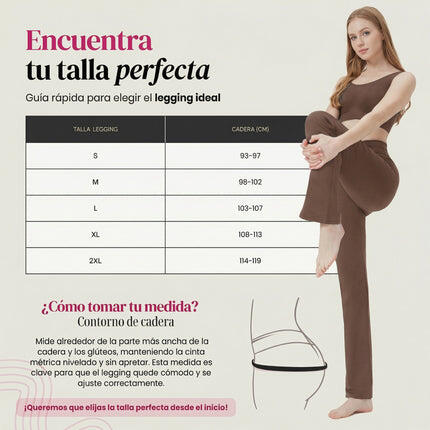Leggings moldeador acampanados con bolsillo  Mónaco 4/7