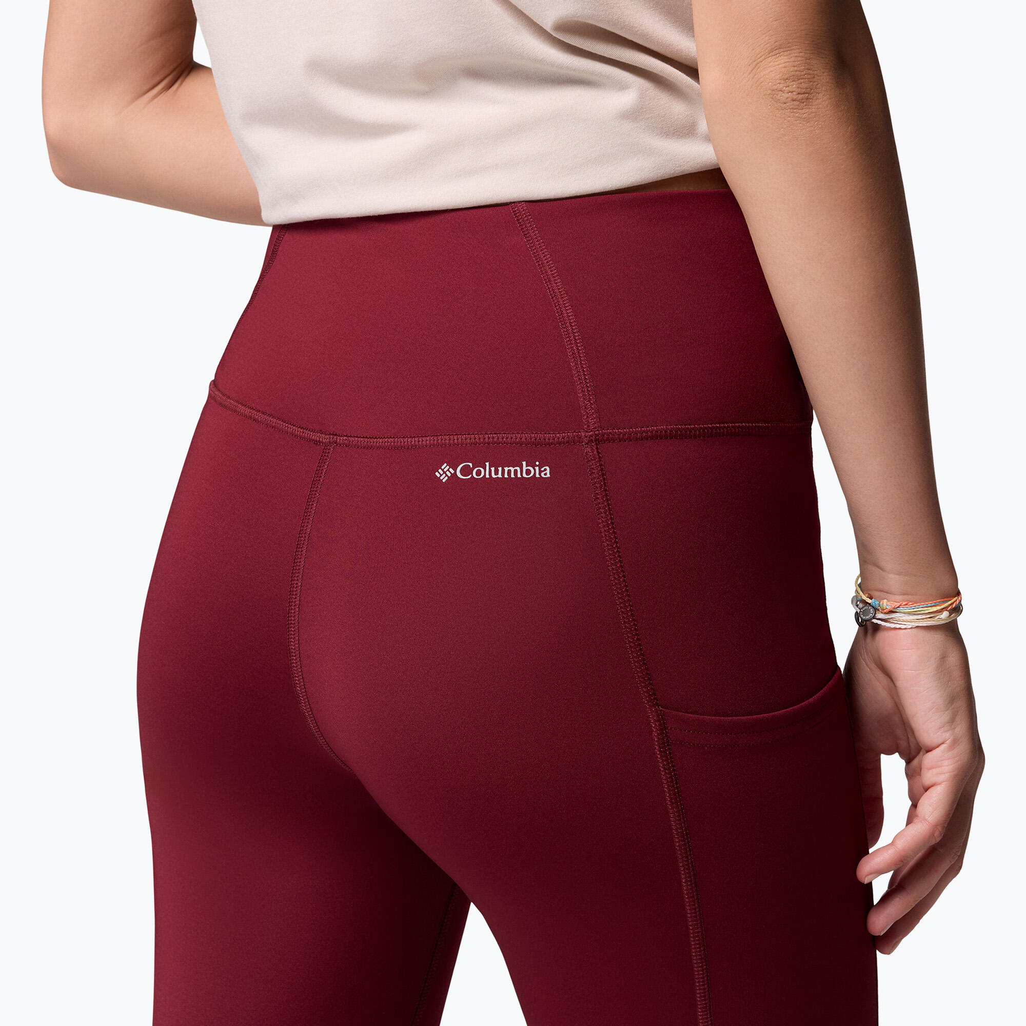 Legginsy damskie Columbia Boundless rich wine 6/6