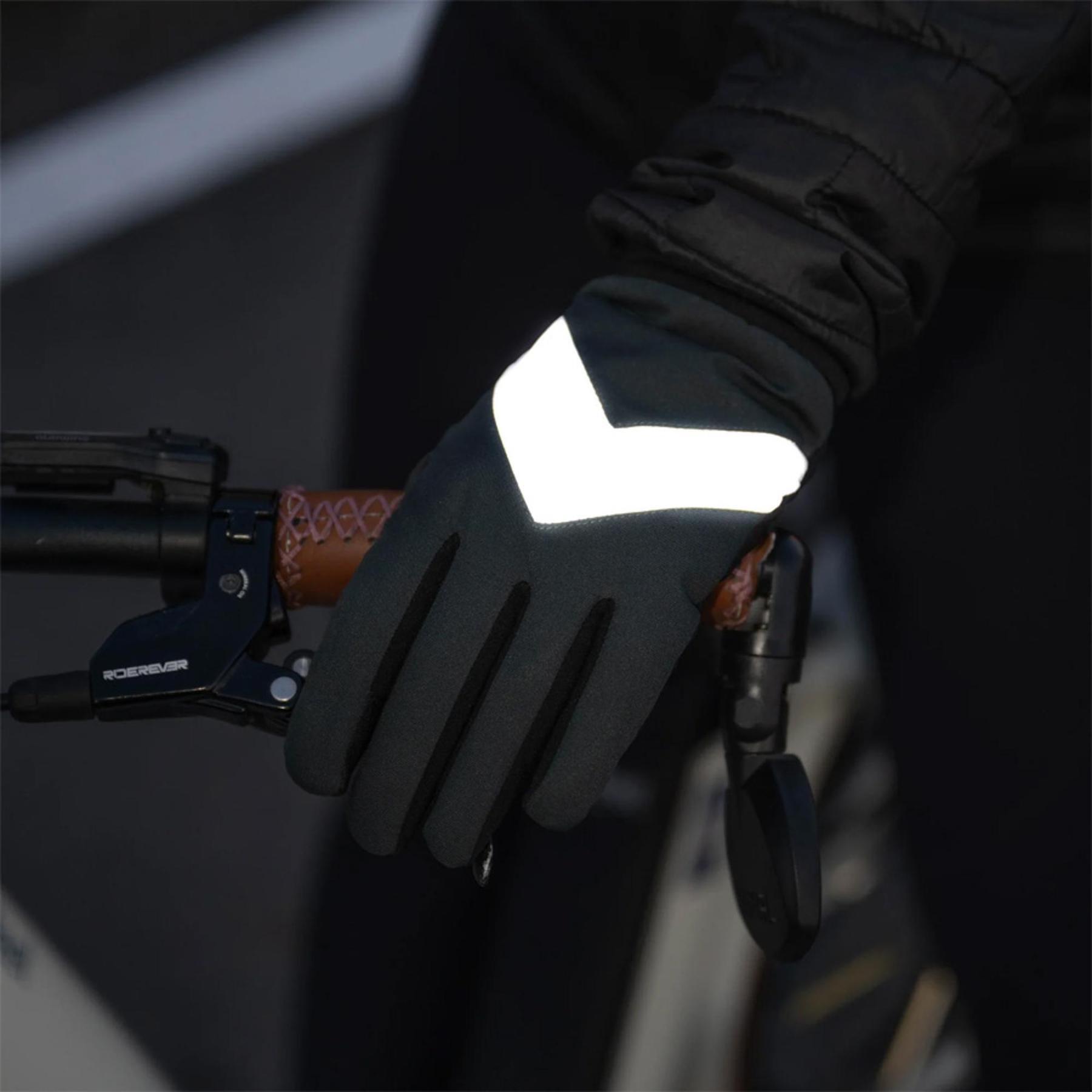 Lange, wasserdichte und reflektierende Handschuhe Rainette
