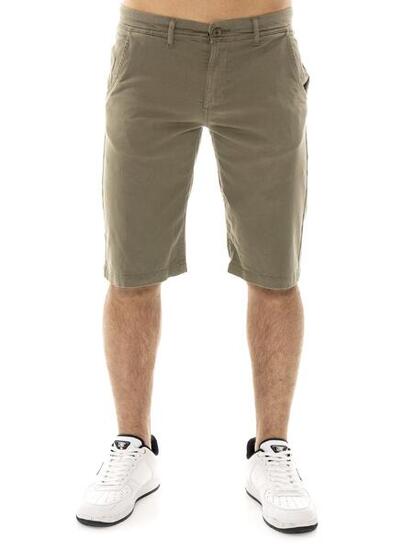 Bermuda chino homme Leone Easy en sergé stretch
