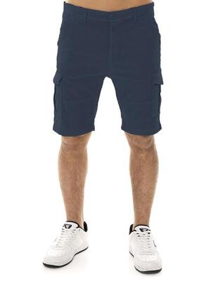 Leone easy heren cargo shorts van twill met riemlussen