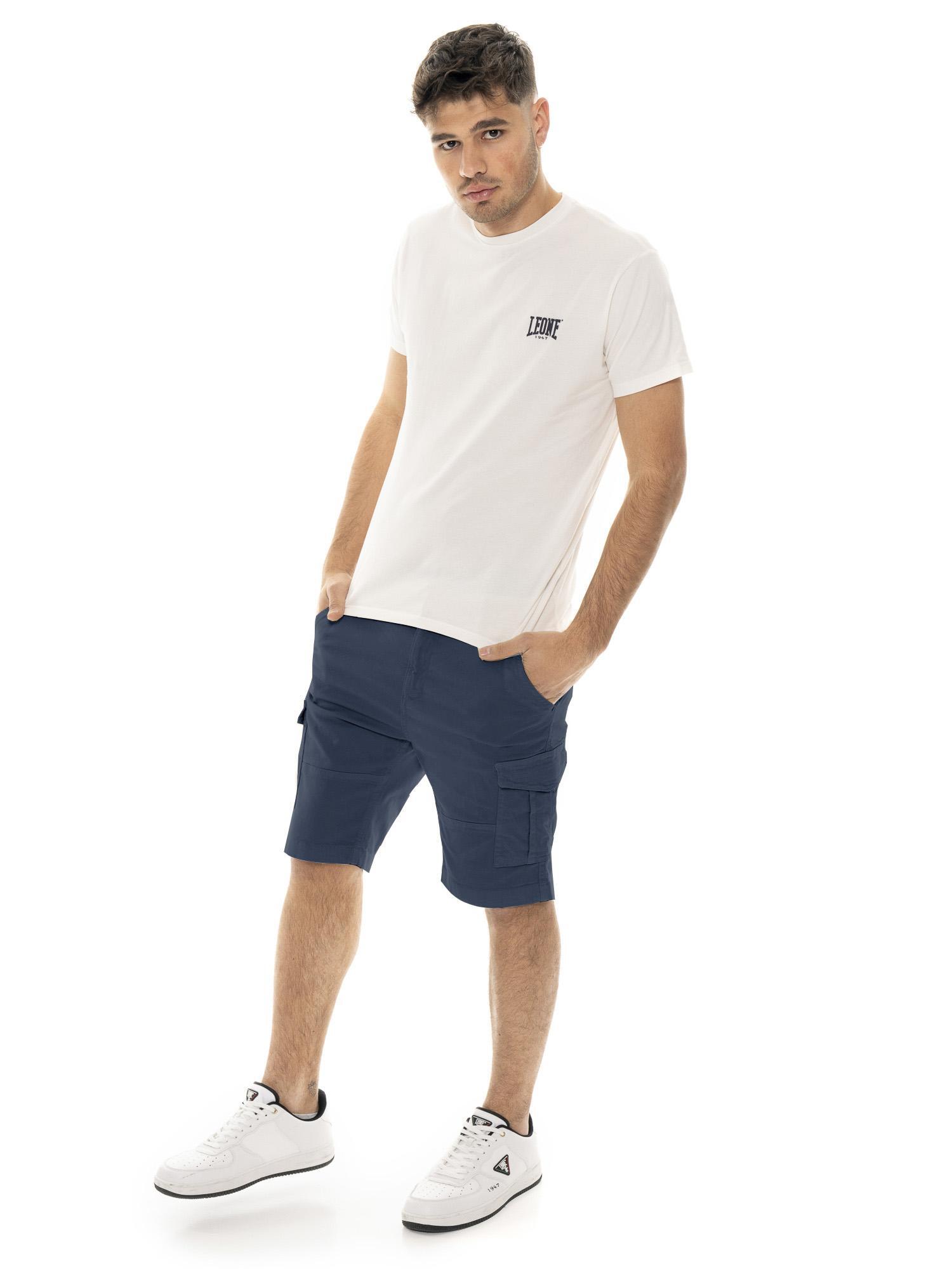 Leone Easy Herren-Cargoshorts aus Twill mit Gürtelschlaufen 5/5
