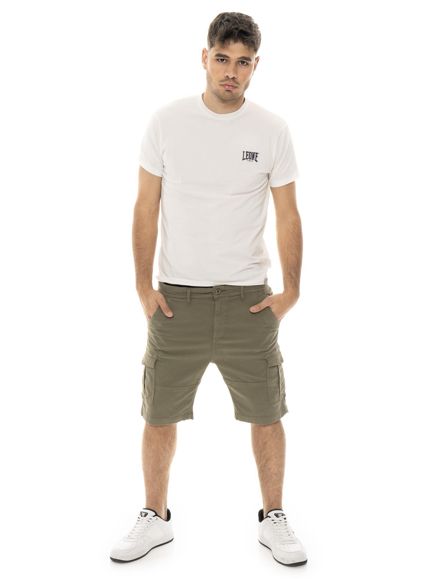 Pantalón corto cargo hombre Leone 1947 Apparel Easy sarga 5/5