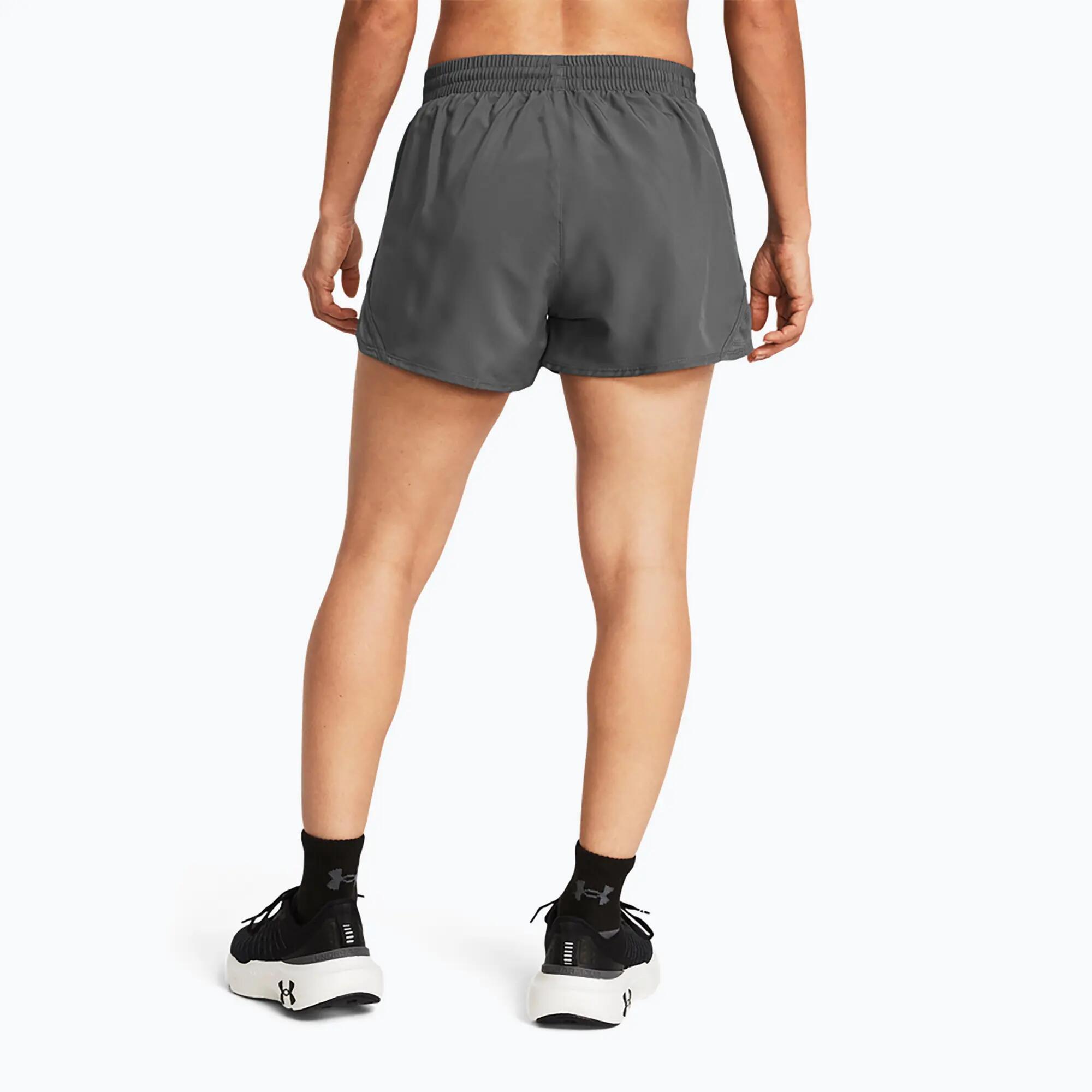 Calções de corrida femininos Under Armour Fly By 3" 3/6