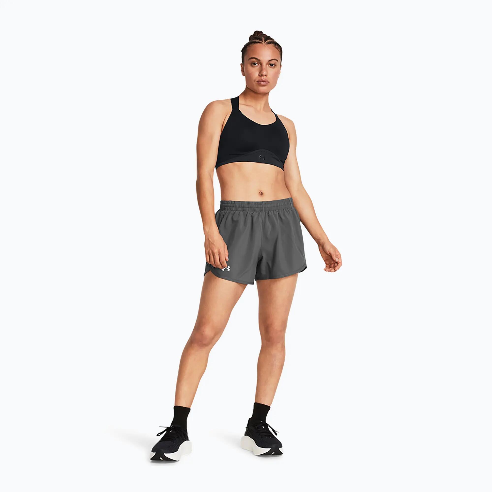 Calções de corrida femininos Under Armour Fly By 3" 2/6