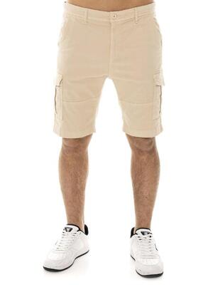 Leone easy heren cargo shorts van twill met riemlussen