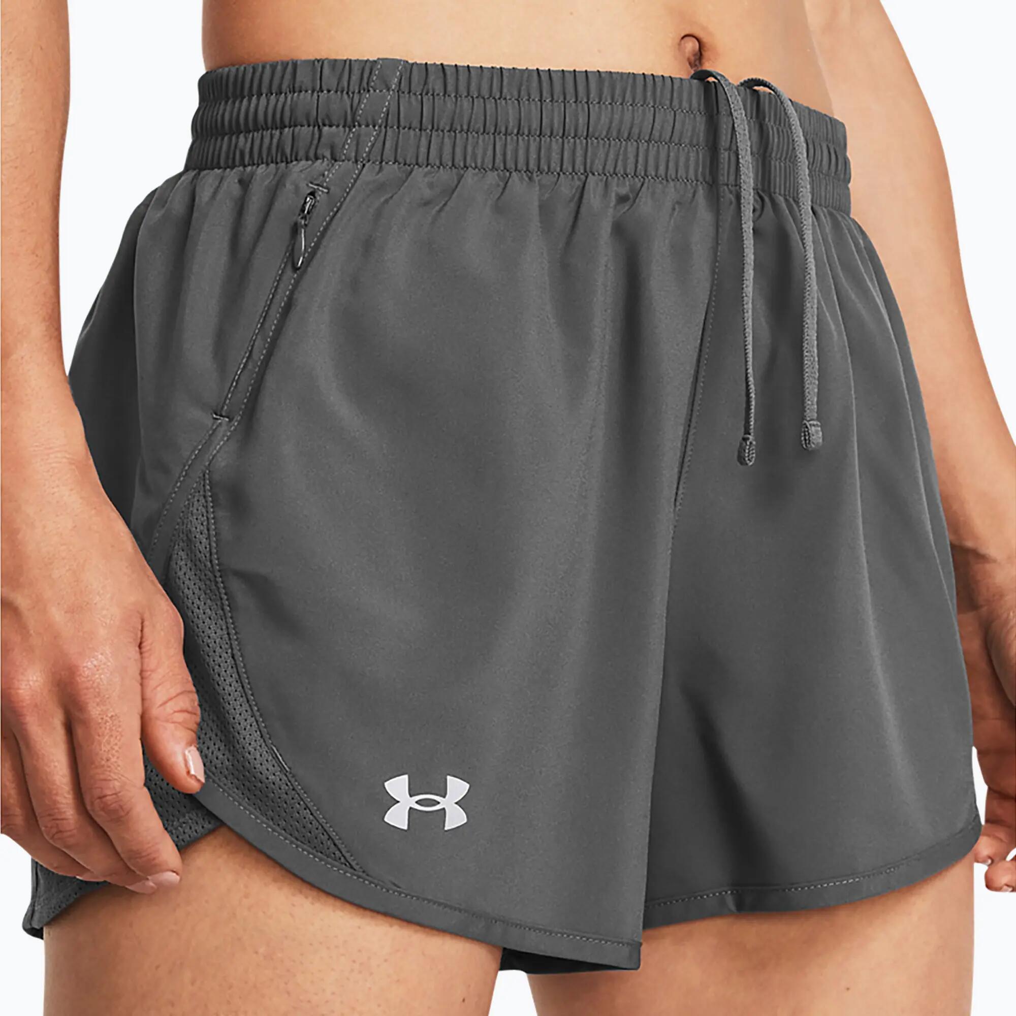 Calções de corrida femininos Under Armour Fly By 3" 4/6