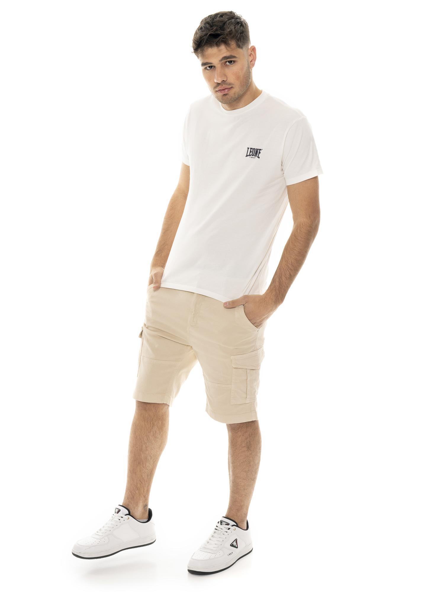 Leone Easy Herren-Cargoshorts aus Twill mit Gürtelschlaufen 5/5