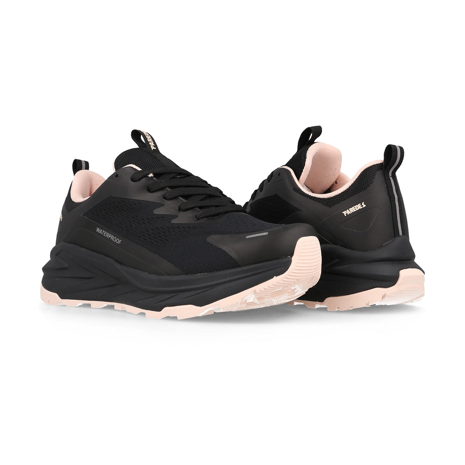 Zapatillas trekking Mujer  Moneva negro rosa 4/5