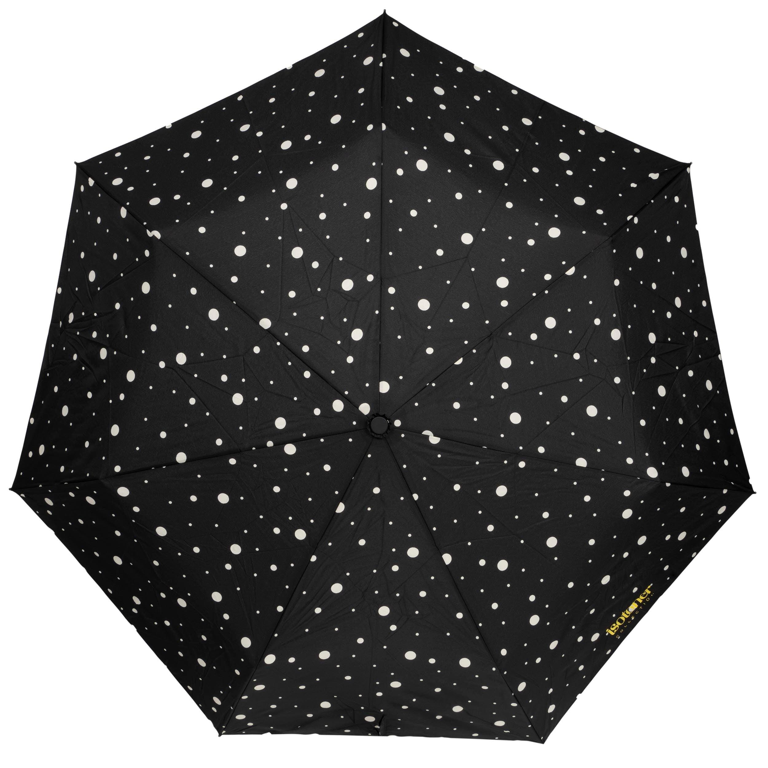 Ombrello Auto Pois nero/giallo 3/5