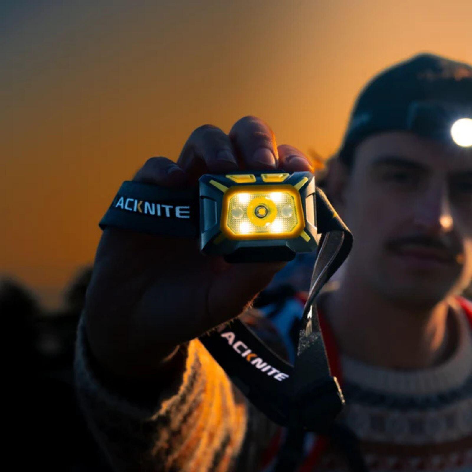 Waterdicht outdoorpakket: sokken + hoofdlamp 350 lm voor wandelen en running 6/7