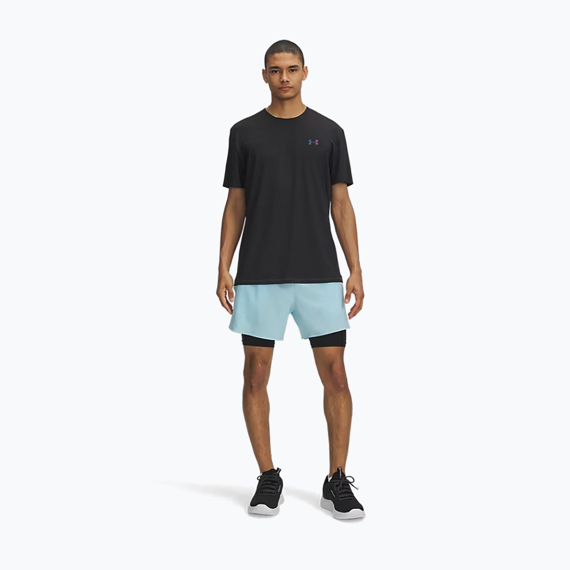 Heren short Under Armour Peak Woven 2in1 2/5