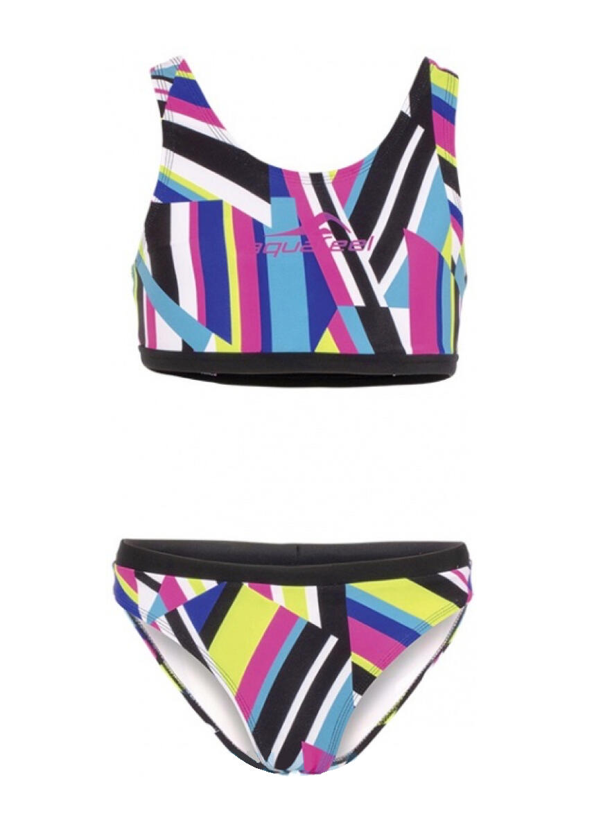 Aquafeel Stripe Confusion Racerback-Bikini für Mädchen 2/3