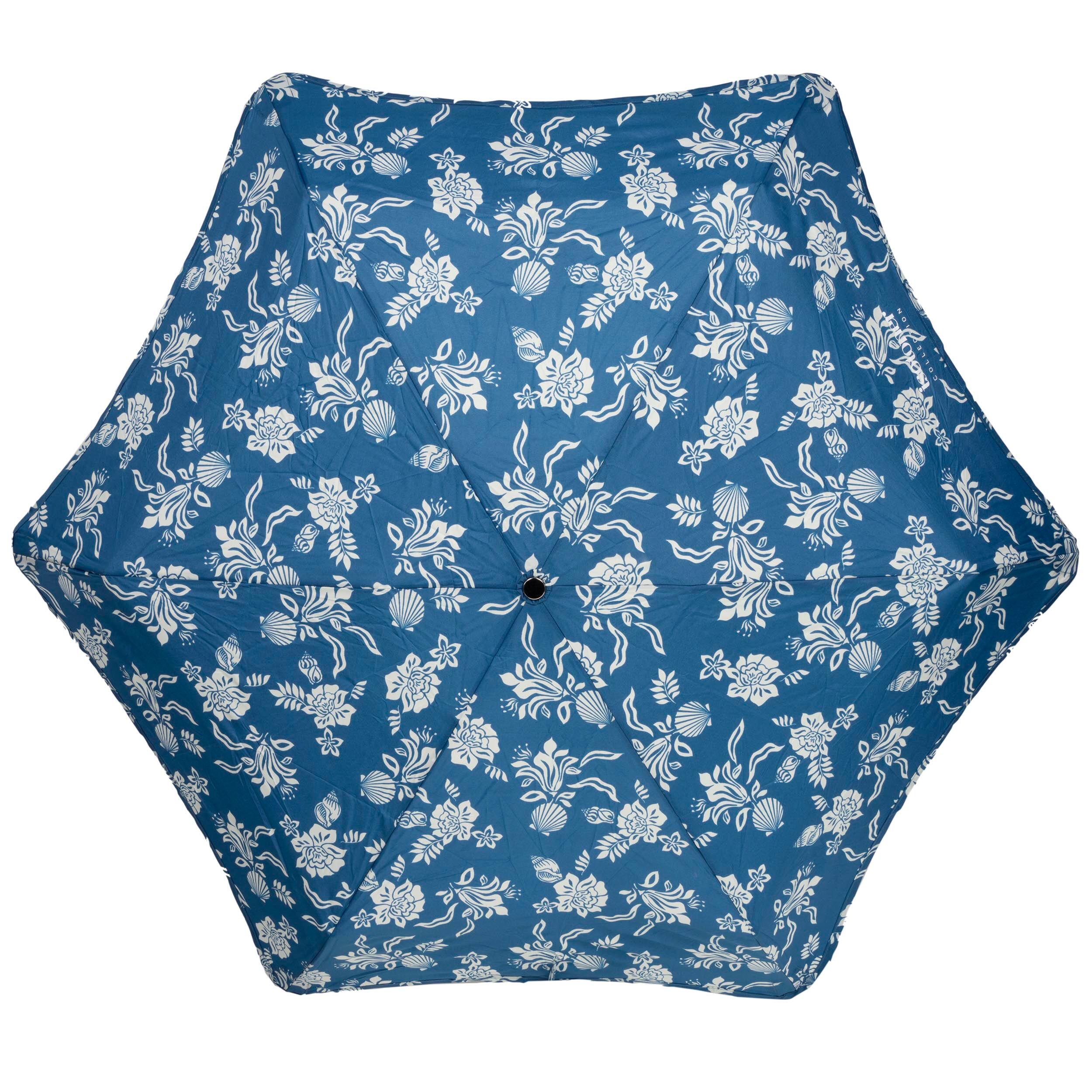 Ombrello X-TRA SOLIDE ALPHA 23 cm Flower Shell Blu 3/5