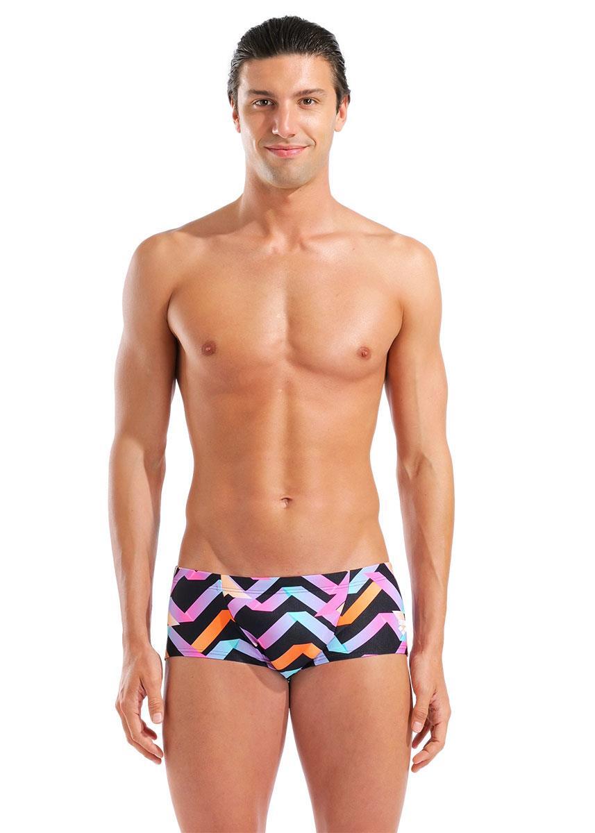 Arena Heren zwemshorts met textuur en lage taille - Zwart / Multi 5/7