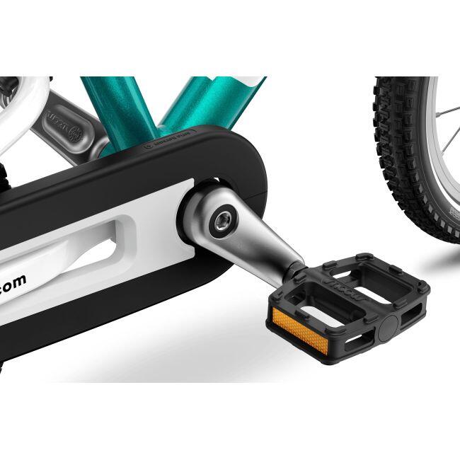 Bicicletă copii Woom 2 Go cu roți 14" verde Metallic Turquoise Petrol