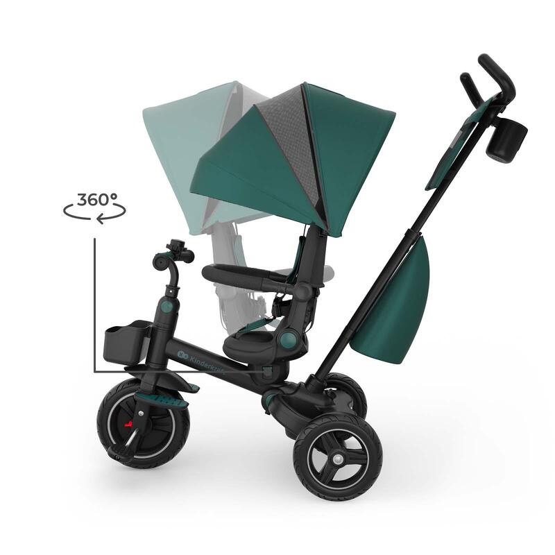 Tricicletă KinderKraft SPINSTEP 2 PLUS, VERDE