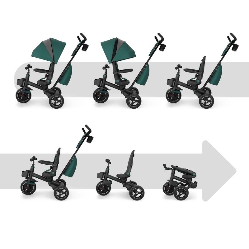 Tricicletă KinderKraft SPINSTEP 2 PLUS, VERDE