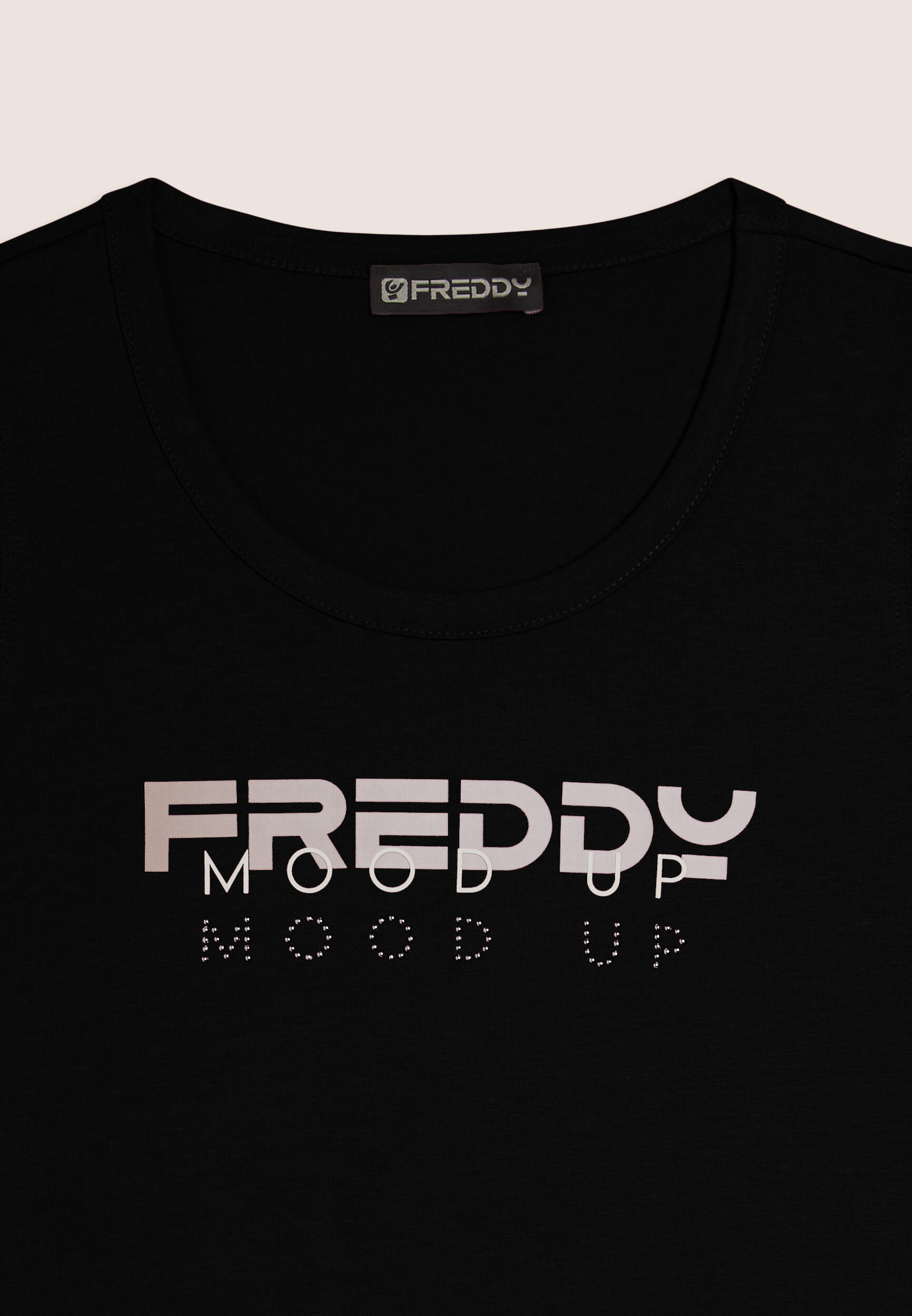 Débardeur en jersey avec le logo FREDDY et le lettrage « Mood Up » 3/3