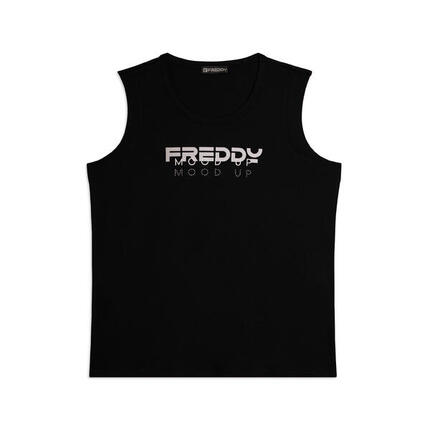 Débardeur en jersey avec le logo FREDDY et le lettrage « Mood Up »
