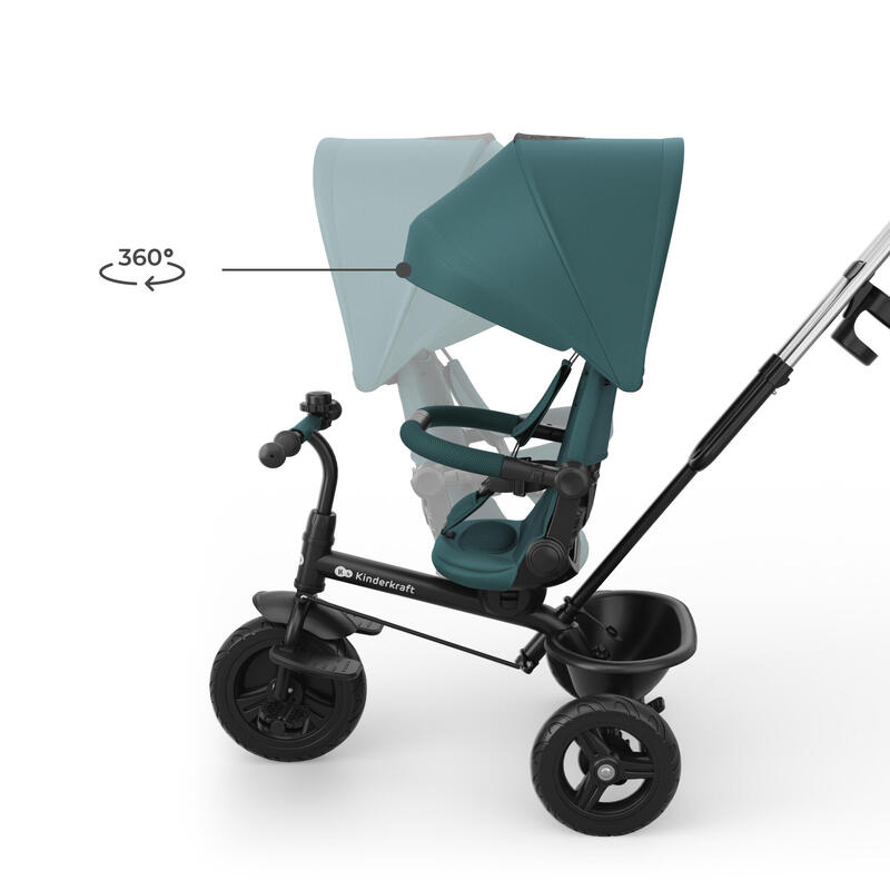 Tricicletă KinderKraft ASTON 2 PLUS VERDE