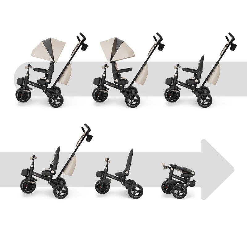 Tricicletă KinderKraft SPINSTEP 2 PLUS BEJ