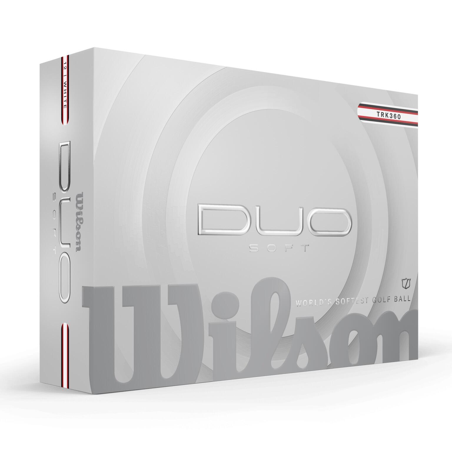 Palline da golf Wilson Duo Soft TRK 360 bianche 3/3