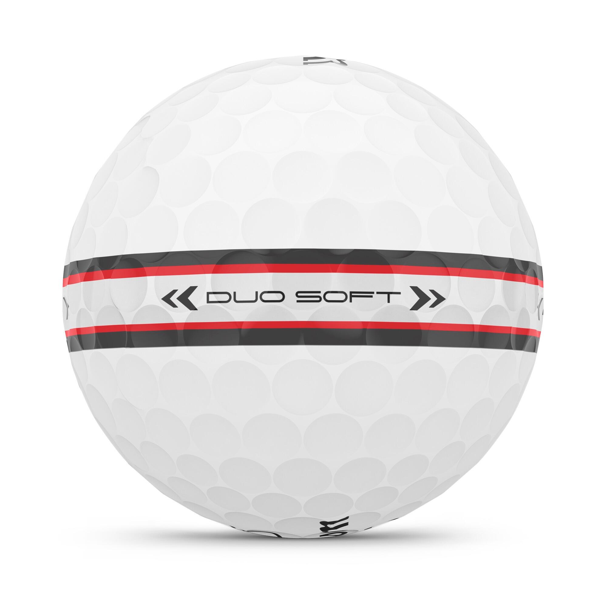 Palline da golf Wilson Duo Soft TRK 360 bianche 2/3