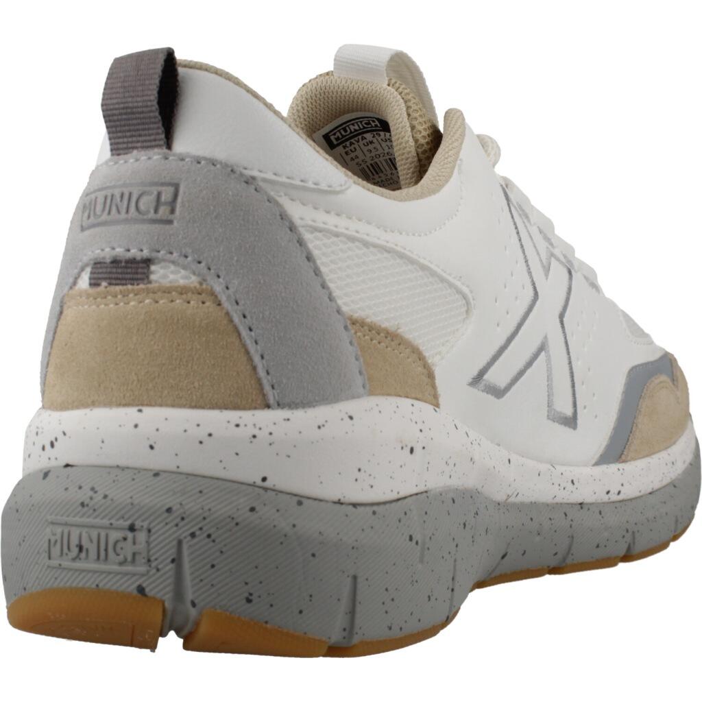 MUNICH KAVA 29 Zapatilla Deportiva de Estilo Urbano Blanca y Beige 3/5