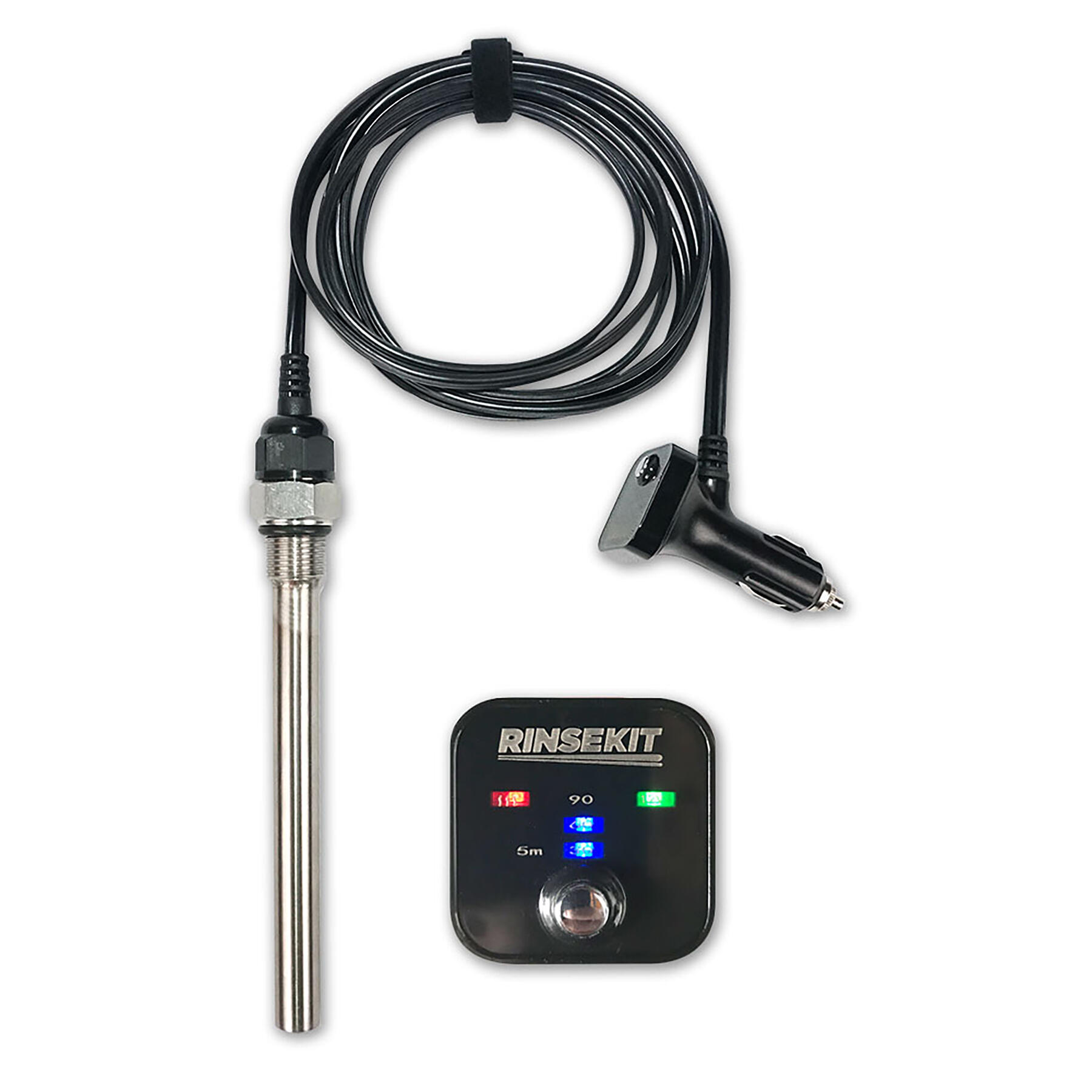 RINSEKIT PRO PACK - Doccia portatile e autonoma (con batteria) + riscaldatore 5/7