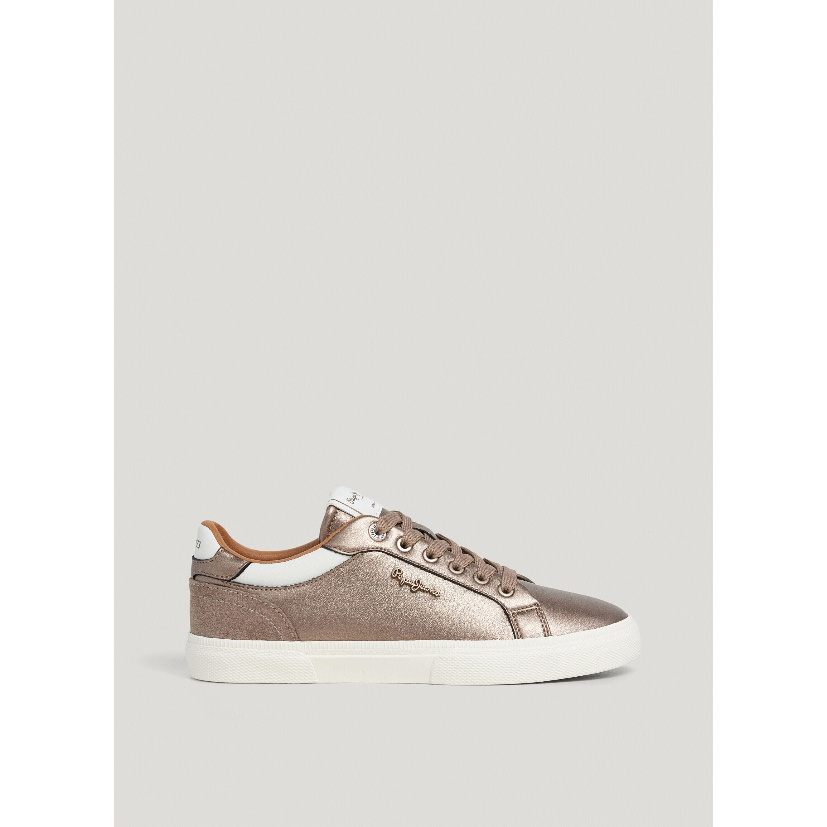 Pepe Jeans Sneakers Donna Kimi Glam In Pelle Rosa - Scarpe Fashion Con Dettagli In Pelle Scamosciata E Suola Dentata - 2