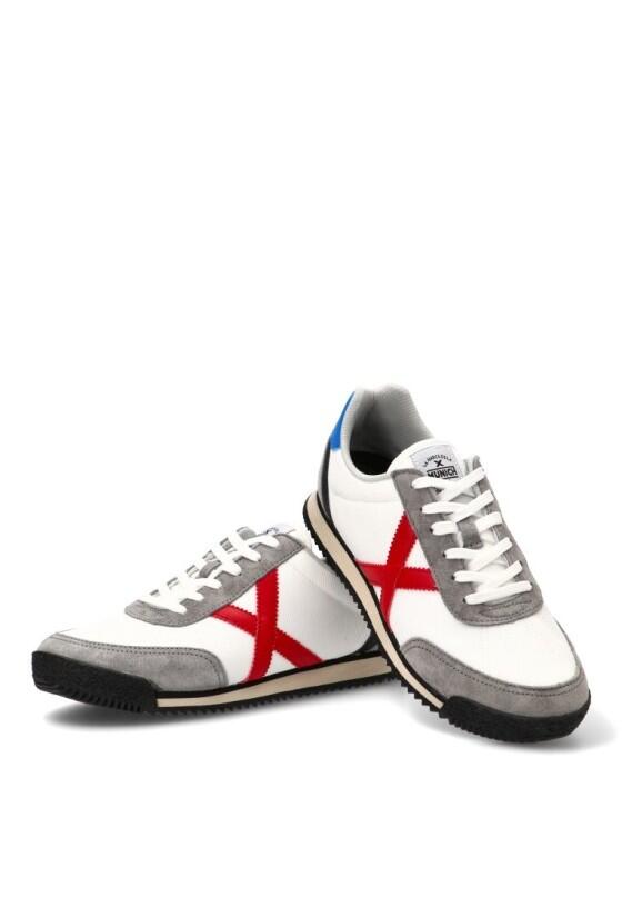 Deportivas Casual Hombre Suela Plana - Modelo Riber Blanco 5/6