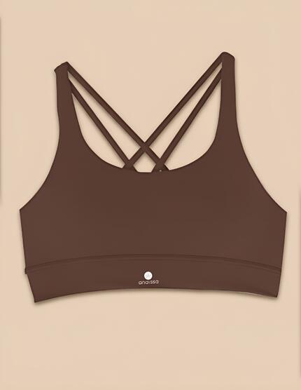 Haut de sport à double couche avec coussinets amovibles – Niza 3/4