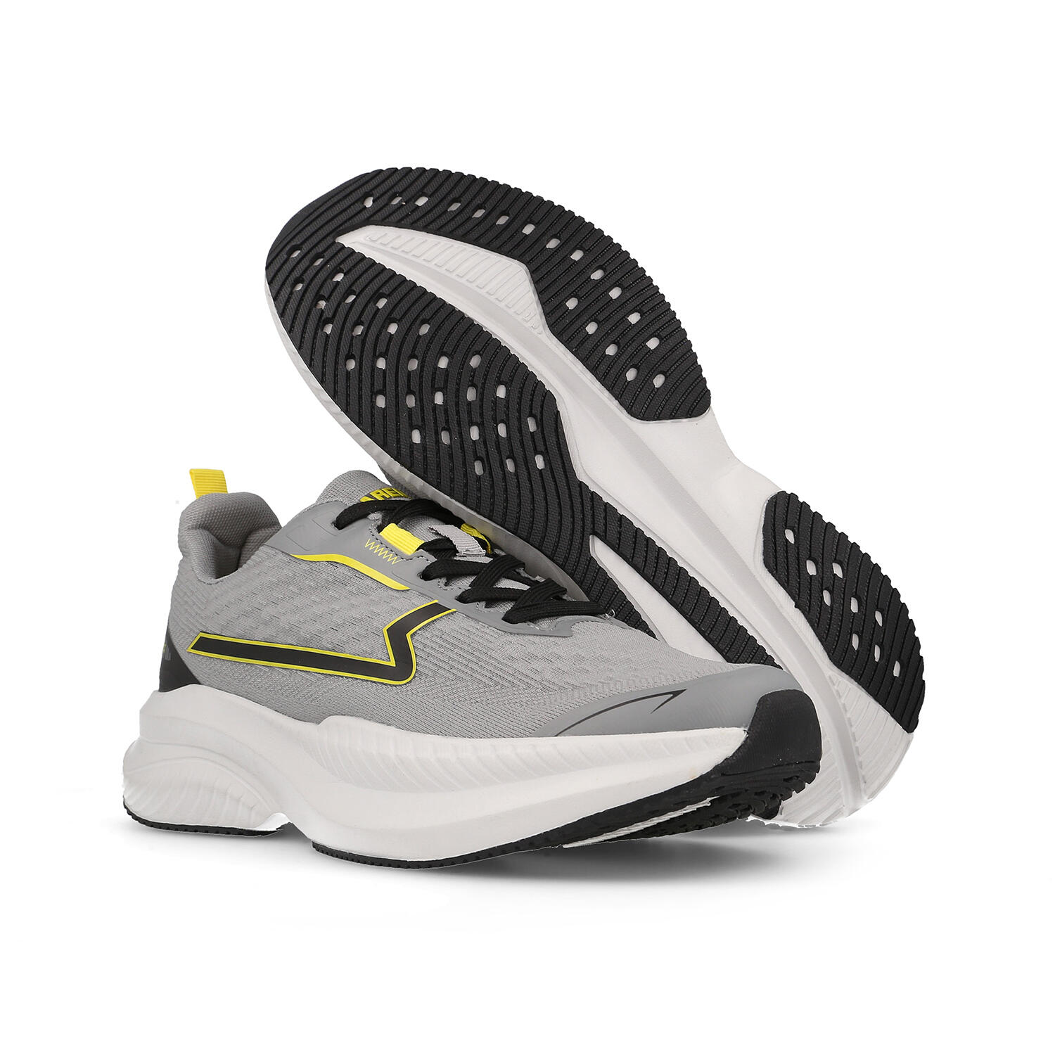 Zapatillas deportivas Hombre Comares gris oscuro y amarillo 5/5