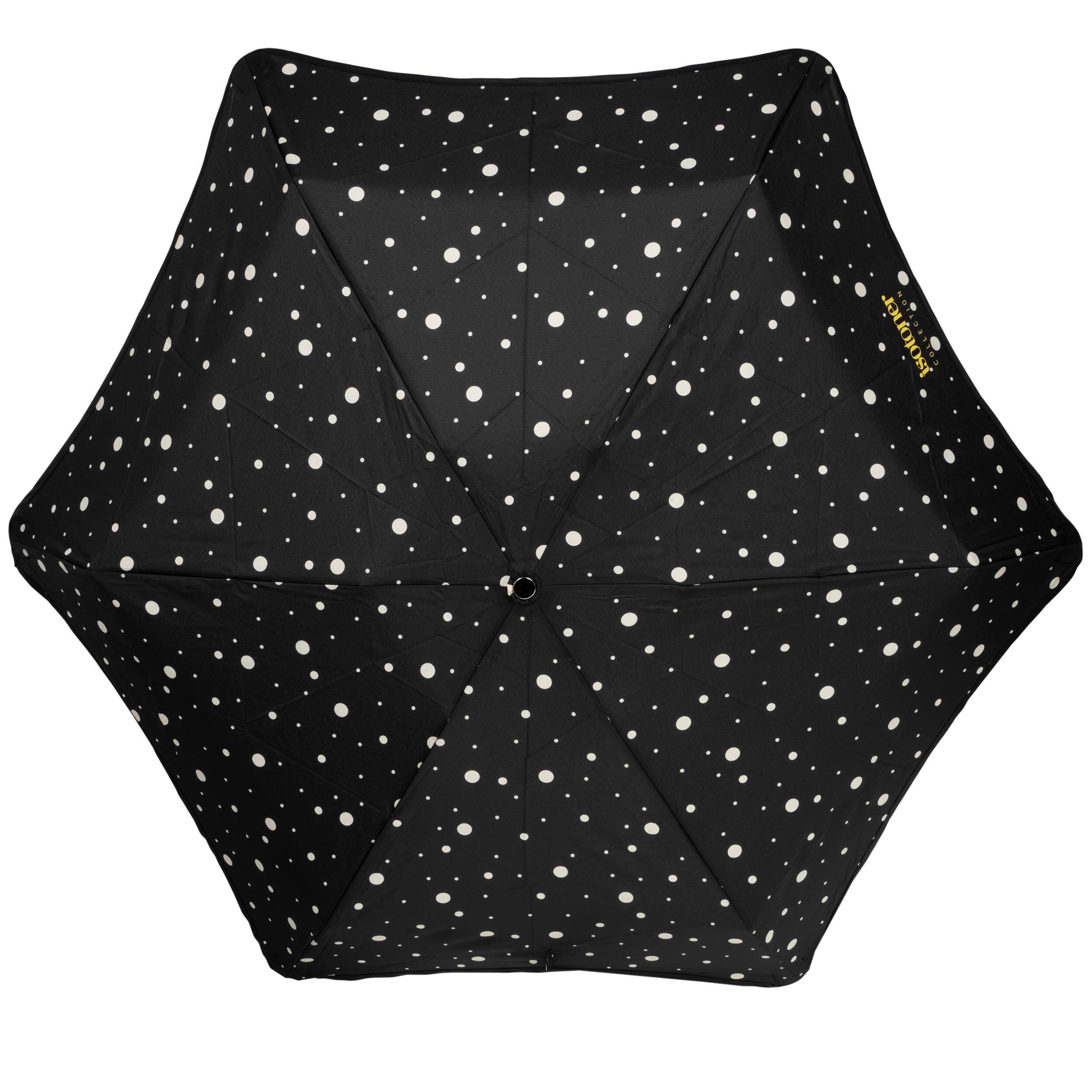 Ombrello X-TRA SOLIDE ALPHA 23 cm a pois nero/giallo 3/5